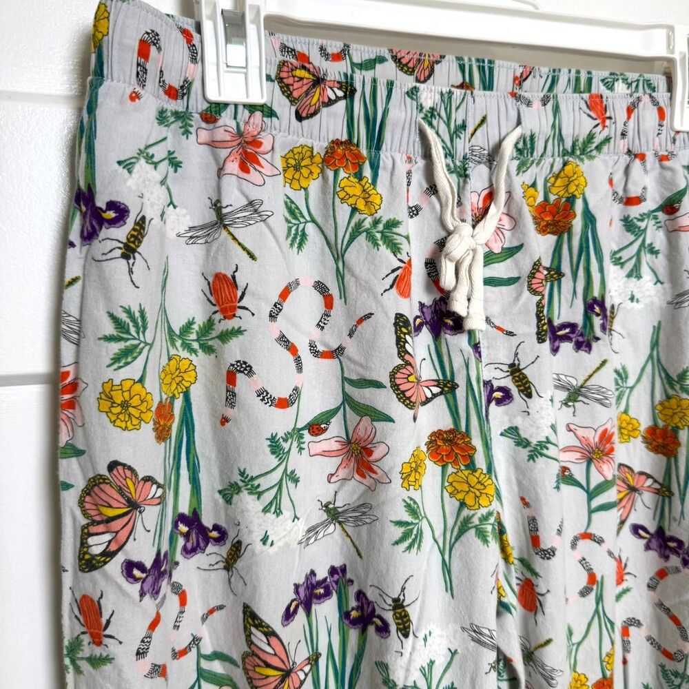 Old Navy Women’s Medium Floral Butterfly 100% Cotton Pajama Lounge Pants Soft PJ
